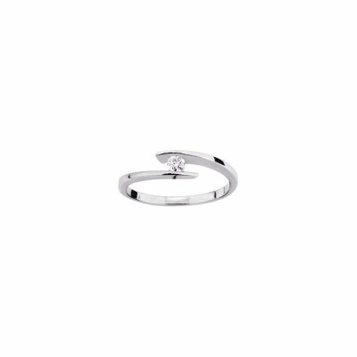 Solitaire en or jaune et diamant de 0.08ct