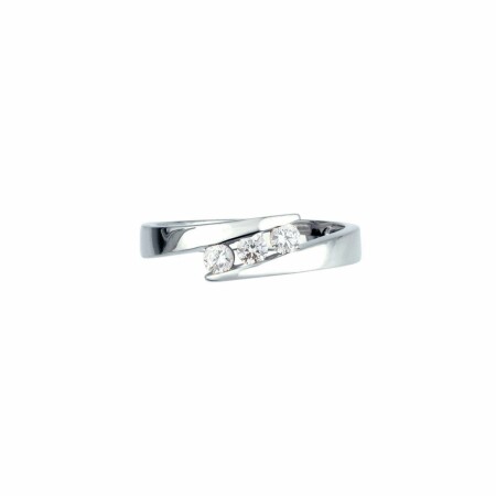 Bague en or blanc et diamants de 0.24ct