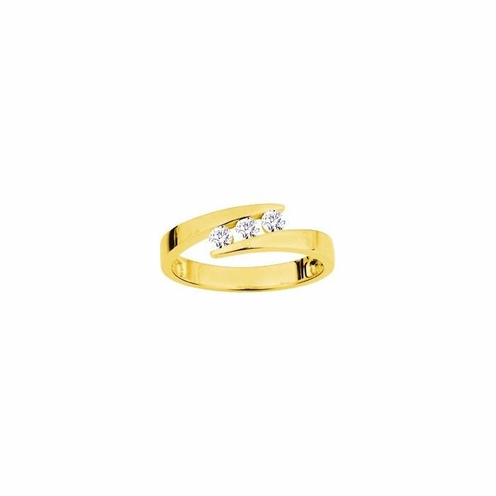 Bague en or jaune et diamants de 0.24ct