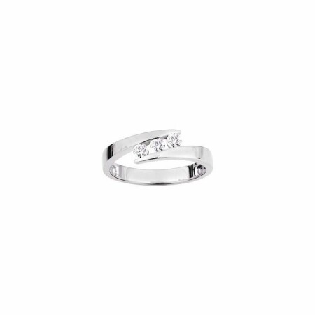 Bague en or blanc et diamants de 0.24ct