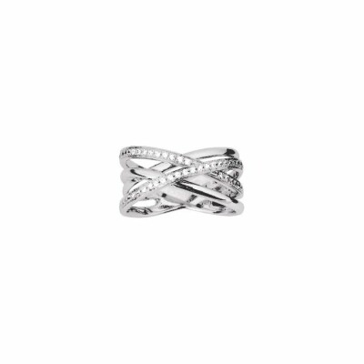 Bague en or blanc et diamants de 0.24ct