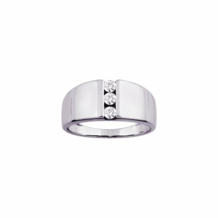 Bague en or blanc et diamants de 0.24ct