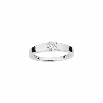 Solitaire en or blanc et diamant de 0.23ct