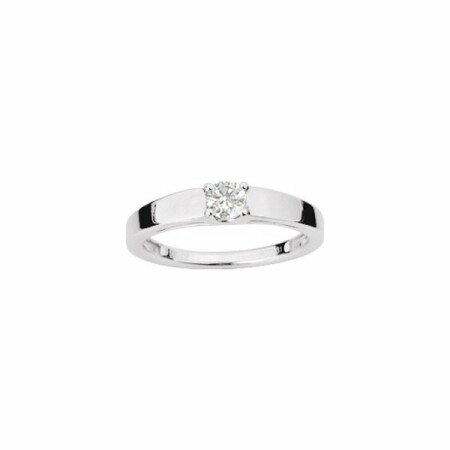 Solitaire en or blanc et diamant de 0.23ct