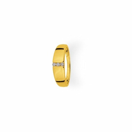 Bague en or jaune et diamants de 0.06ct