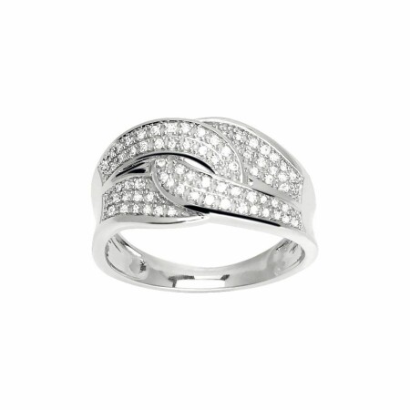 Bague en or blanc et diamants de 0.19ct