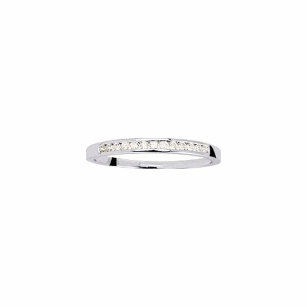 Alliance en or blanc et diamants de 0.10ct