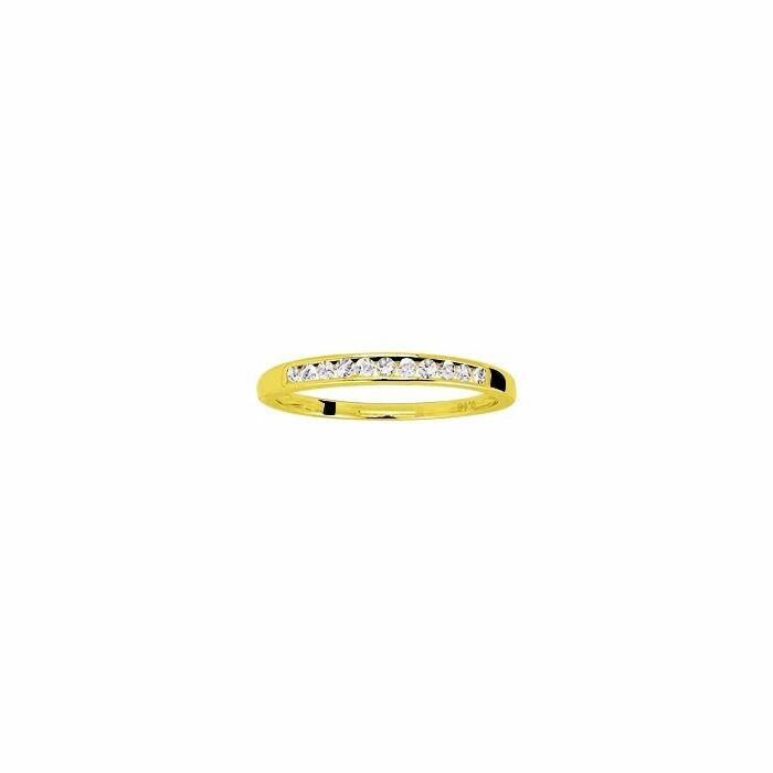 Alliance en or jaune et diamants de 0.15ct