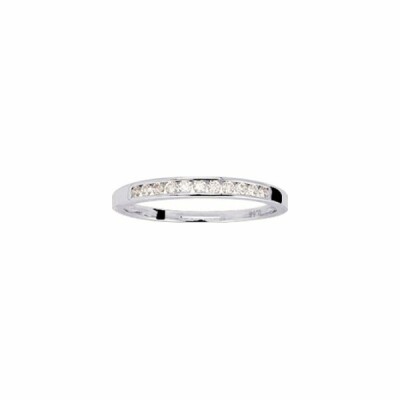 Alliance en or blanc et diamants de 0.15ct