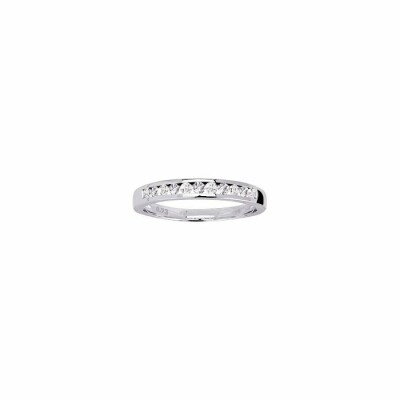 Alliance en or blanc et diamants de 0.22ct