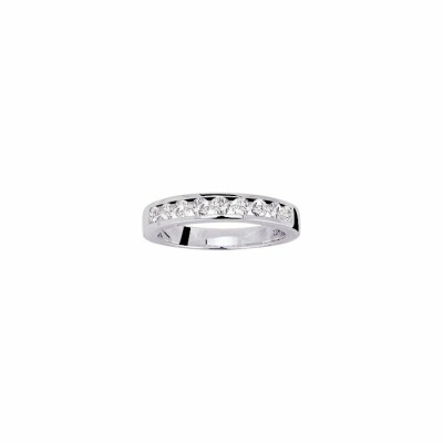 Alliance en or blanc et diamants de 0.60ct