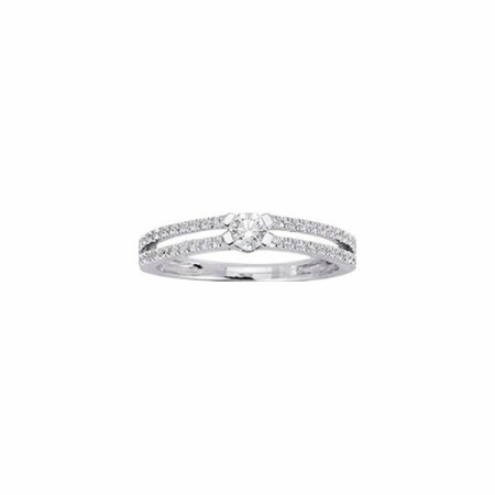 Bague en or blanc et diamants de 0.30ct