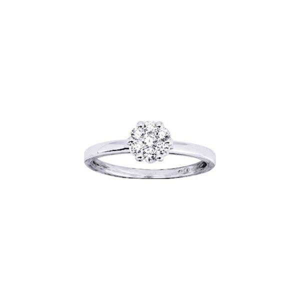 Bague en or blanc et diamants de 0.30ct