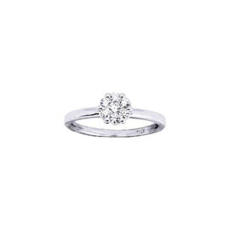 Bague en or blanc et diamants de 0.30ct