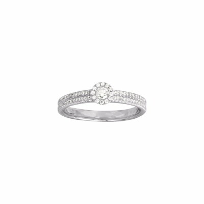 Bague en or blanc et diamants de 0.30ct