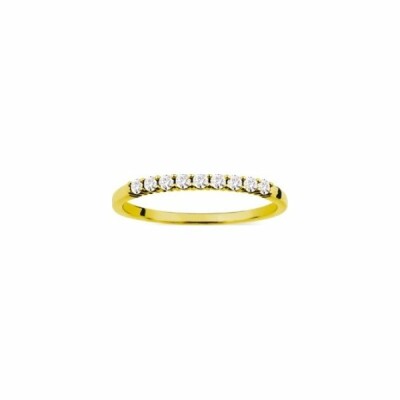 Alliance en or jaune et diamants de 0.18ct