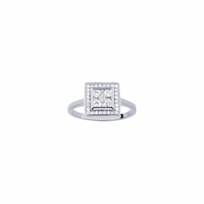 Bague en or blanc et diamants de 0.50ct