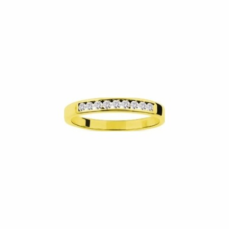 Alliance en or jaune et diamants de 0.18ct