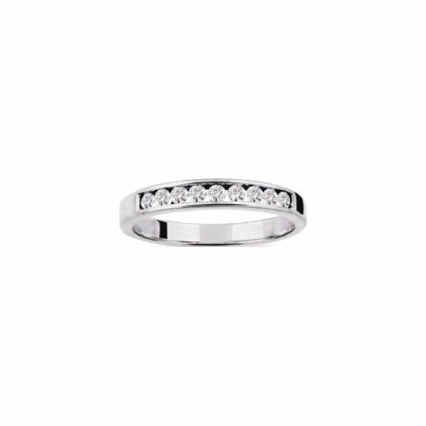 Alliance en or blanc et diamants de 0.26ct