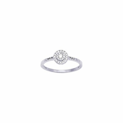 Bague en or blanc et diamants de 0.15ct