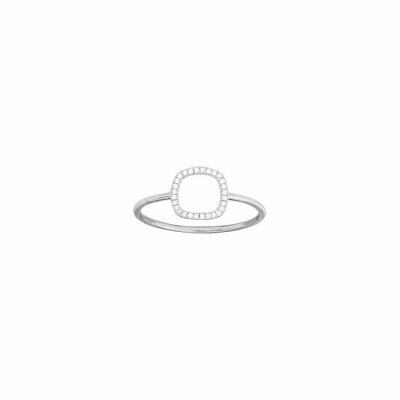Bague en or blanc et diamants de 0.05ct