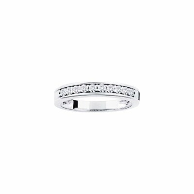 Alliance en or blanc et diamants de 0.3ct