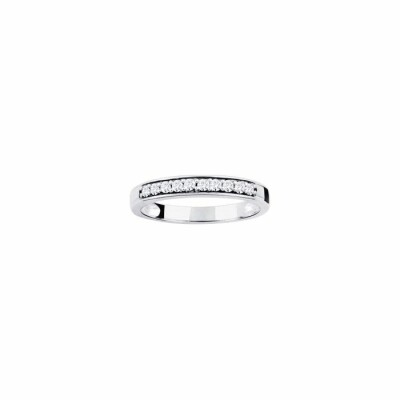 Alliance en or blanc et diamants de 0.20ct