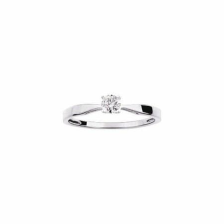 Solitaire en or blanc et diamant de 0.23ct