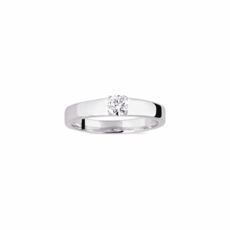 Solitaire en or blanc et diamant de 0.23ct