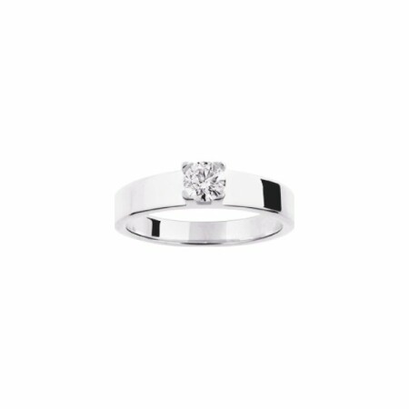 Solitaire en or blanc et diamant de 0.35ct