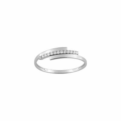 Bague en or blanc et diamants de 0.7ct