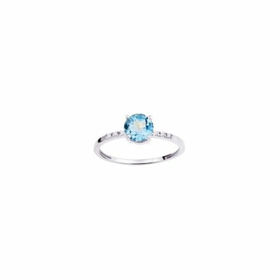 Bague en or blanc et diamant de 0.02ct