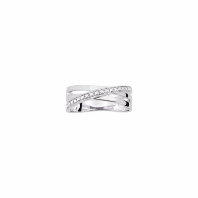 Bague en or blanc et diamants de 0.07ct