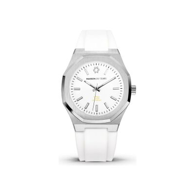 Montre Maison du Temps MTBeta 2.0 Blanc Silicone Blanc