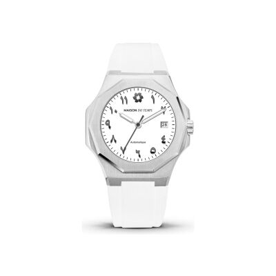 Montre Maison du Temps MTZeta Arabic Blanc Silicone Blanc