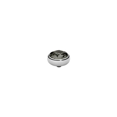 Top Qudo Sesto en acier et pierre de couleur black diamond