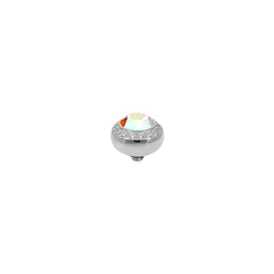 Top Qudo Tondo Deluxe en acier et pierre de couleur crystal aurora boreale