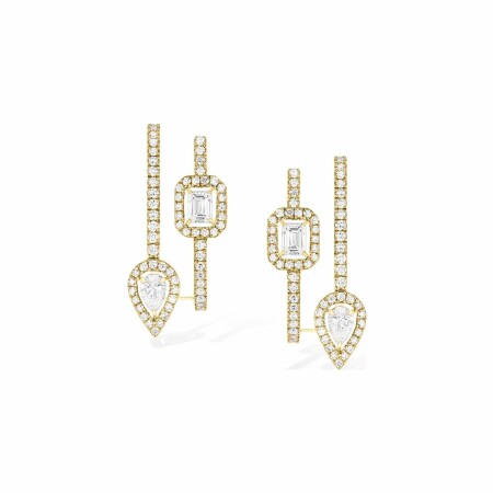 Messika My Twin creole earrings, yellow gold, diamonds