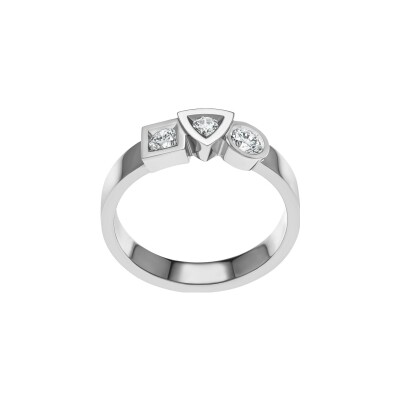 Bague Tournaire Alchimie en or blanc et diamants