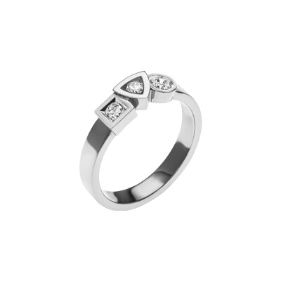 Bague Tournaire Alchimie en or blanc et diamants