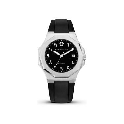 Montre Maison du Temps MTZeta Arabic Noir Silicone Noir