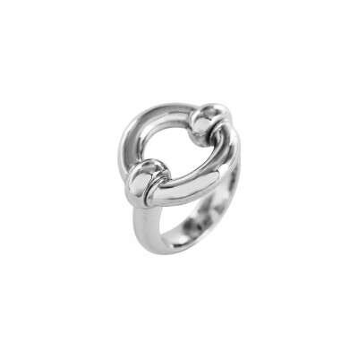 Bague Tournaire Trilogie ronde en argent