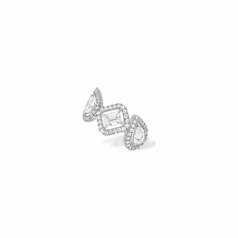 Messika My Twin clip-on single earring, white gold, diamonds