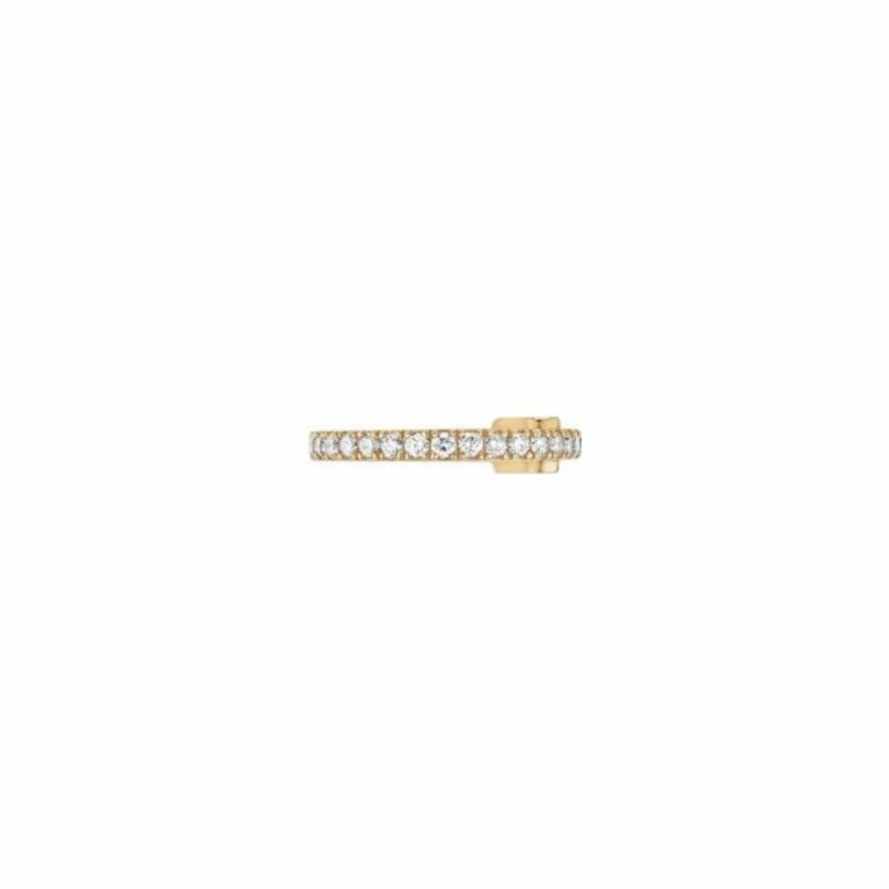 Messika Gatsby single clip-on earring, yellow gold, diamonds