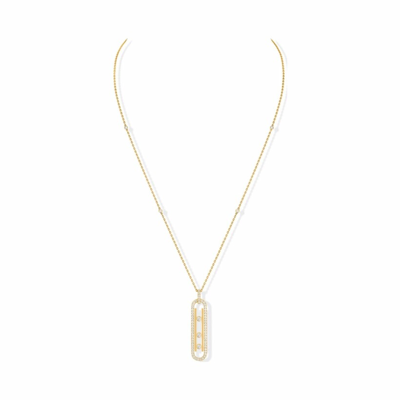 Collier Messika Move 10th PM en or jaune et diamants