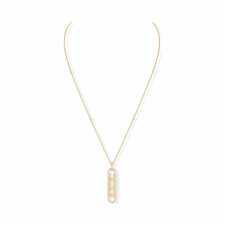 Collier Messika Move 10th PM en or jaune et diamants