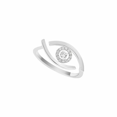 Bague Messika Lucky Eye en or blanc et diamants