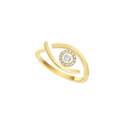 Bague Messika Lucky Eye en or jaune et diamants