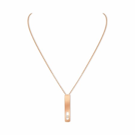 Messika My First Diamond GM necklace, rose gold, diamonds