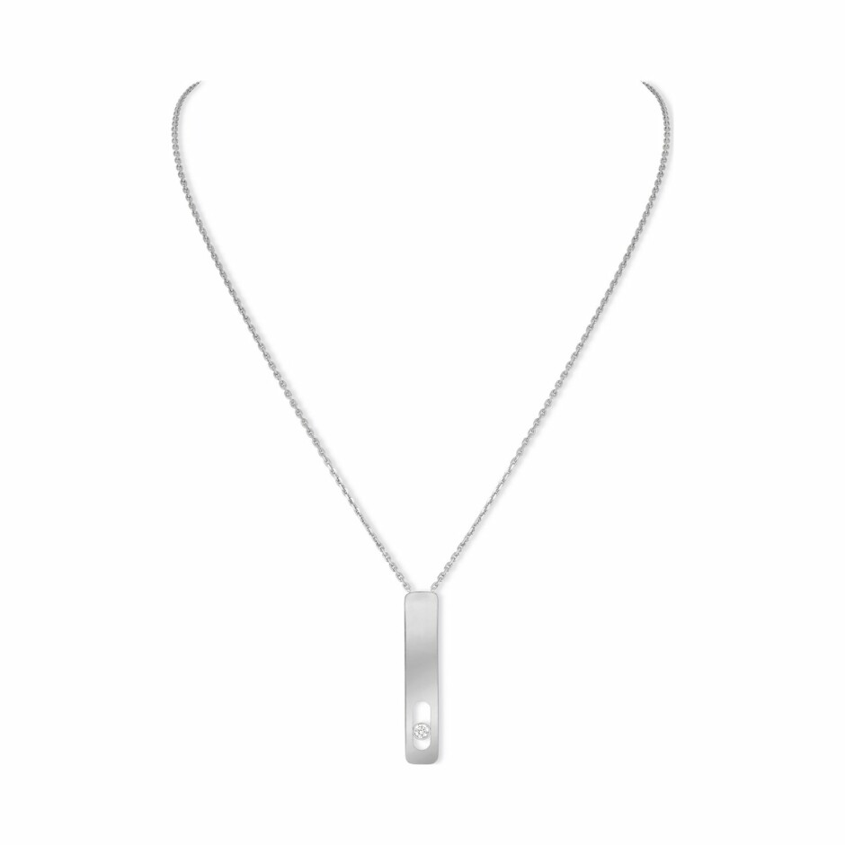 Collier Messika My First Diamond GM en or blanc et diamants